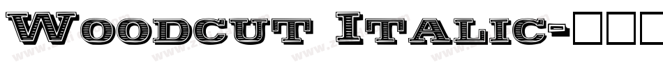 Woodcut Italic字体转换